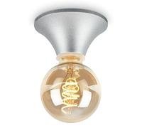 Applique Moderna Tepel Plastica Cromo Opaco 1 Luce E27