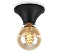 BRILONER- Lampada da parete per interni, Lampada da parete per interni, Lampada da bagno, Lampada da soffitto, Plafoniera, Lampada da parete per bagno a prova di schizzi, Lampada a specchio, Nero