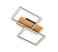 BRILONER - Lampada da soffitto a LED a luce indiretta, plafoniera led soffitto, dimmerabile a passi, colore della luce bianco caldo, lampada LED, lampada led soffitto, lampada per cucina, nero