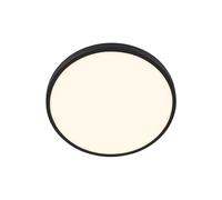 BRILONER - Lampada da soffitto a LED con cornice decorativa, luce bianca calda, 10,5W, 1200lm, lampadina a LED, lampada da soffitto, lampada da soggiorno, lampada da cucina, 24 x 6 cm, nero