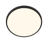 BRILONER - Lampada da soffitto a LED con cornice decorativa, luce bianca calda, 17,5W, 2400lm, lampadina a LED, lampada da soffitto, soggiorno, cucina, illuminazione da soffitto, 33 x 6 cm, nero