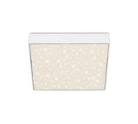 Briloner - Lampada da soffitto a LED con decorazione a stella, soffitto a LED senza cornice, luce a LED montata a superficie, temperatura di colore bianco neutro, 212x212 mm, bianco