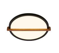 Briloner - Lampada da soffitto a LED con legno, luce indiretta, bianco caldo 3.000K, plafoniera, lampada da soggiorno, pannello LED,