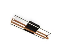 Briloner Plafoniera LED 3777015 angolare con elemento legno Briloner