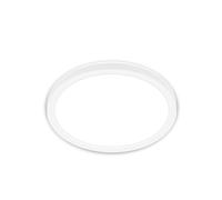 Briloner - Lampada da soffitto a LED a luce indiretta, piatta, luce bianca neutra, lampada a LED, plafoniera a LED, lampadario da soggiorno, lampadario camera da letto, 24x3 cm, bianco