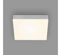Briloner - Lampada da soffitto a LED senza cornice, lampada da soffitto a LED, luce da superficie a LED, temperatura di colore bianco caldo, 212x212x36 mm, colore argento