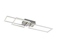 BRILONER, lampada da soffitto dimmerabile, funzione Memory, 2 moduli LED girevoli, 43,8 watt, 3.300 lumen, 3.000 Kelvin, crom 43.8 W, Alluminio Cromato