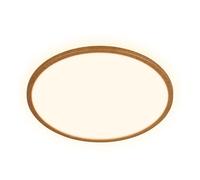 Briloner - Lampada da soffitto a LED a luce indiretta, plafoniera led soffitto, piatta, luce bianca calda, lampada a LED, plafoniera a LED, 42x3 cm, struttura in legno