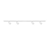 BRILONER - Lampada da soffitto LED piatta con telecomando, luce RGB, regolabile da bianco caldo a bianco freddo, plafoniera LED, lampada da soggiorno, pannello LED, cucina, 24W, 100x25x6,6 cm, bianco