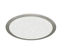 Briloner - Lampada da soffitto LED retroilluminata, lampada da soffitto LED in stile cielo stellato, temperatura di colore bianco neutro, Ø360 mm, nichel opaco
