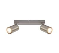 BRILONER - Lampada da soffitto, orientabile, attacco GU10, max. 9 W, lampada, lampada da soggiorno, lampada da camera da letto, lampada da cucina, illuminazione da soffitto, 25,5 cm, nichel opaco