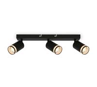 Briloner - Lampada da soffitto, orientabile, GU10, plafoniera, lampada, lampada da soggiorno, lampada da camera da letto, lampada da cucina, faretto da soffitto, 40 cm, nero