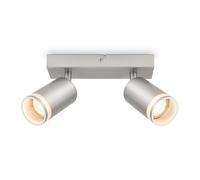Briloner - Lampada da soffitto, orientabile, plafoniera, lampada, lampada da soggiorno, lampada da camera da letto, da cucina, faretto da soffitto, 20 cm, cromo opaco