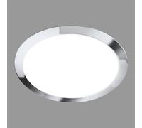 BRILONER - Lampada da soffitto per il bagno, plafoniera con luce bianca neutra, lampada LED, lampada da bagno, lampada da bagno, protezione IP44 contro gli spruzzi d'acqua, 310x65 mm, cromo