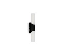 BRILONER - Lampada da specchio a LED con interruttore, lampada da specchio da bagno, IP44, colore della luce bianca neutra, 6,5 W, nero, 32 cm, 2111-015