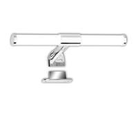 BRILONER - Lampada da specchio a LED per bagno con montaggio 2 in 1, protezione dagli spruzzi d'acqua IP44, bianco neutro 4.000K, lampada per bagno, illuminazione mobile, 30 cm, cromo