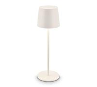 BRILONER - Lampada da tavolo a LED senza fili IP44 con touch, dimmerabile, batteria ricaricabile, USBC, lampada da scrivania senza fili, lampada da comodino ricaricabile, 11x33 cm, bianco