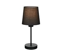 Briloner Lampada da tavolo Noa 1 luce E14 cavo interruttore in tessuto nero 100x314 mm