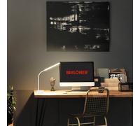 Briloner Lampada da tavolo LED Pivaz, touch dimmer, bianco Briloner