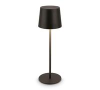 BRILONER - Lampada da tavolo LED senza fili IP44 con touch, dimmerabile, batteria ricaricabile, USBC, lampada da scrivania senza fili, lampada da comodino ricaricabile, 11x33 cm, nero