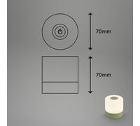Lampada Da Tavolo A Batteria 2w 150lm Verde BRILONER 7461019 [EEK: A]