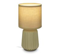 Briloner - Lampada Da Tavolo Piede In Ceramica E14 Max. 25W Verde 13x27 cm