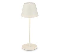 BRILONER Lampada da tavolo senza fili IP44 touch dimmerabile batt. ricaricabile 6x16cm bianco antico