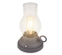 BRILONER - Lampada da tavolo senza fili IP44 con touch, dimmerabile, batteria sostituibile, lampada da scrivania senza fili, lampada da tavolo da esterno, 10,5x17,5 cm, antracite