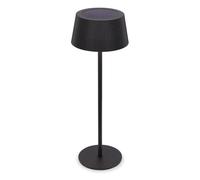 Briloner - Lampada da tavolo senza fili, pannello solare, touch dimmer continuo, ip44, cavo usb-c, CCT, lampada da scrivania senza fili, comodino, 12 x 34 cm, Nero