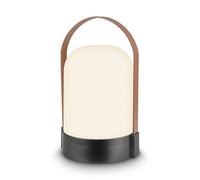 BRILONER - Lampada da tavolo senza fili, touch dimmer continuo, funzione memoria, ip44, cavo usb-c, per esterni, lampada da comodino ricaricabile, 14.5 x 13.5 x 24 cm, antracite coffee