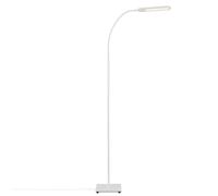 Briloner - Lampada da terra a LED, lampada da terra con funzione touch, dimmerabile a passi, lampada da ufficio 6,5 watt, 600 lumen, bianco, 208 x 208 max. 1830 mm (LxLxH) 1389-016