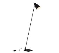 BRILONER - Lampada da terra come decorazione del soggiorno e lampada da lettura, Lampada orientabile, Lampada da soggiorno, Interruttore a pedale, Illuminazione indiretta, Nero