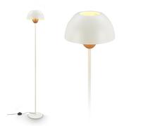 BRILONER - Lampada da terra con interruttore a pedale, attacco E27, max. 10W, piantana lampada da terra, lampada da terra salotto, lampada soggiorno da terra, 25 x 156,5 cm, marrone