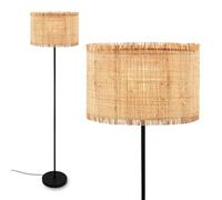 Lampadario Vintage Borra Metallo Paglia Nero 1 Luce E27