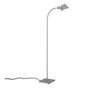 BRILONER - Lampada da terra flessibile, lampada da terra regolabile, interruttore a levetta, 1x presa E27 max. 10 watt, cavo incluso, cromo opaco, 152 cm