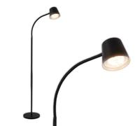Briloner Piantana LED Cielo, nero, touch dimmer, cavo USB Briloner