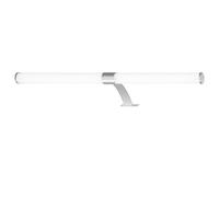 BRILONER - Lampada LED a specchio per bagno, lampada a specchio 2 in 1, lampada da mobile, lampada da parete, IP44, colore luce bianca neutra, 9W, cromo opaco, 60 cm