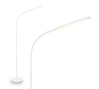 BRILONER - Lampada LED con dimmer touch continuo, memoria, USB-C, accensione/spegnimento separato, luce bianca calda, ideale per soggiorno, Ø21x170 cm, Bianco