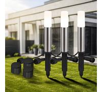 Briloner Lampada LED con picchetto 3926032 12V 3x espansione acciaio inox Ø 4cm Briloner