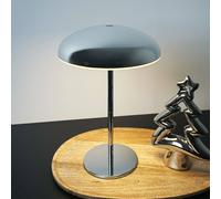 Briloner Lampada LED da tavolo ricaricabile Brilo unplugged Caxa 30 cm, cromata Briloner