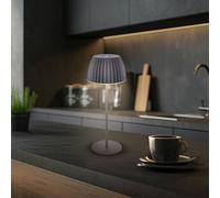 Briloner Lampada LED da tavolo ricaricabile Brilo unplugged Riffle, 36 cm, antracite Briloner