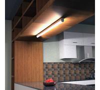 BRILONER - Barra LED sottopensile, moderna, con interruttore, da interni, 8 W, lampadine integrate, 57.3 x 3 x 2.2 cm (L x A x L)