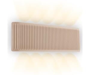 BRILONER - Lampada parete senza fili con touch, dimmerabile, luce bianco caldo, up down light con 10 lenti, applique ricaricabile, applique da interno, camera da letto, 28,5x9x4,5 cm, Beige