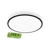 BRILONER - Lampada soffitto LED, CEE A sorgente luminosa, 8,5W 1800 lm, luce indiretta, pannello luminoso ultrasottile, illuminazione soggiorno, cucina, camera, corridoio, 33x6 cm, nero