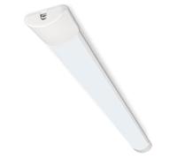 BRILONER - Lampada sottopensile cucina LED con luce bianco diurna, design estensibile, 30 W e 3300 lm, lampada sottopensile per piani di lavoro in cucina, 121,5 x 7 x 2,5 cm, bianco