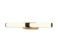 Briloner - Lampada specchio bagno IP44, resistente agli spruzzi, montaggio a parete, luce bianca calda, luce specchio bagno, 40 x 6,5 x 4,5 cm, legno nero