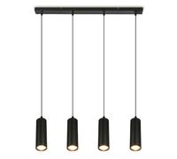 Briloner - Lampadario A Sospensione 4 Luci GU10 Regolabile Nero 120 cm