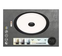 Briloner LED Plafoniera Nero Ø46 , 3cm 24W 1920lm Cct Dimmerabile Telecomando [EEK: G]