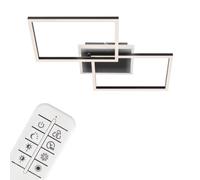 Briloner Plafoniera LED Frame, 2 luci, CCT, nero Briloner