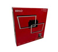 Briloner Plafoniera LED Frame 2 luci Switch dim nero Briloner